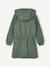 Robe courte à capuche fille gris chiné+marine+vert - vertbaudet enfant 