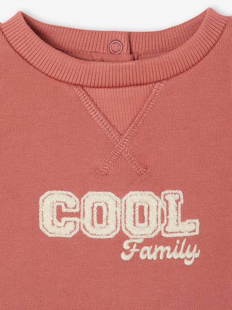 Sweat bébé manches longues terracotta - vertbaudet enfant 