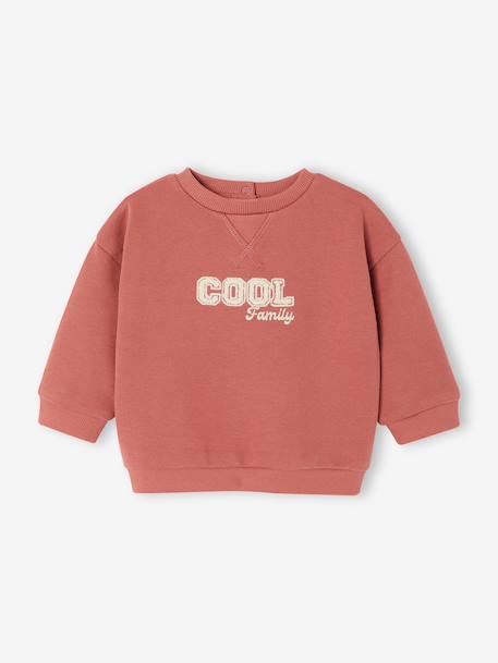 Sweat bébé manches longues terracotta - vertbaudet enfant 