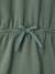 Short hooded dress for girls green+marl grey+navy blue - vertbaudet enfant 