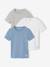 Lot de 3 T-shirts manches courtes bleu ciel - vertbaudet enfant 