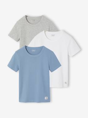 -Pack of 3 short-sleeved T-shirts for boys