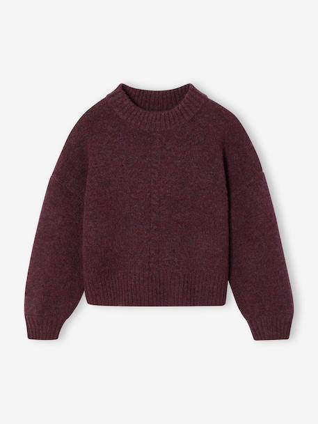 Pull uni prune+rose - vertbaudet enfant 
