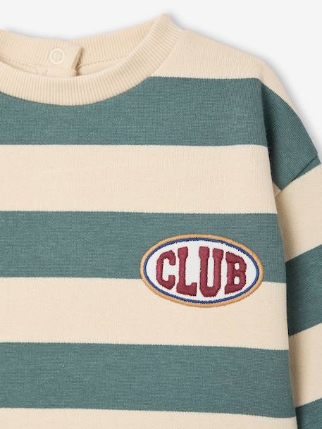 Set sweatshirt and trousers for baby emerald green - vertbaudet enfant 