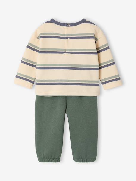 T-shirt and trousers set for baby caramel+green - vertbaudet enfant 