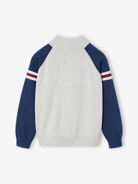 Gilet zippé col montant enfant garçon gris chiné - vertbaudet enfant 