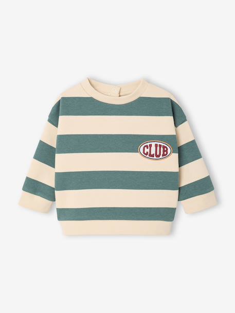 Set sweatshirt and trousers for baby emerald green - vertbaudet enfant 