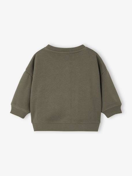 Zip-up cardigan for baby khaki - vertbaudet enfant 