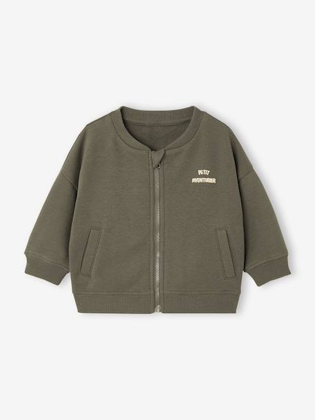 Gilet zippé bébé garçon kaki - vertbaudet enfant 