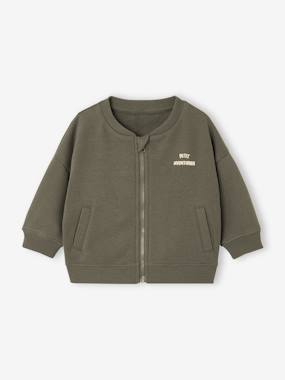 -Zip-up cardigan for baby