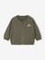 Zip-up cardigan for baby khaki - vertbaudet enfant 