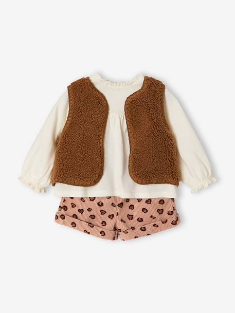Ensemble bébé fille 3 pièces blush - vertbaudet enfant 