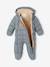 Padded pramsuit for newborn boys sage green - vertbaudet enfant 