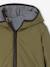 Blouson réversible garçon à capuche kaki - vertbaudet enfant 