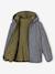 Blouson réversible garçon à capuche kaki - vertbaudet enfant 