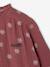 Cotton Gauze Shirt for Girls chambray blue+ecru+mauve+printed white - vertbaudet enfant 
