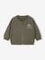 Zip-up cardigan for baby khaki - vertbaudet enfant 