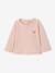 T-shirt manches longues bébé fille bleu grisé+rose pâle - vertbaudet enfant 