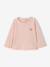 Long-sleeved T-shirt for baby girls grey blue+pale pink - vertbaudet enfant 