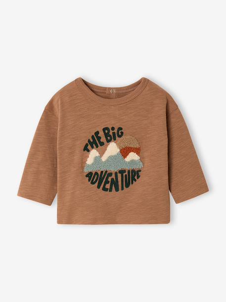 Long-sleeved T-shirt for baby caramel - vertbaudet enfant 