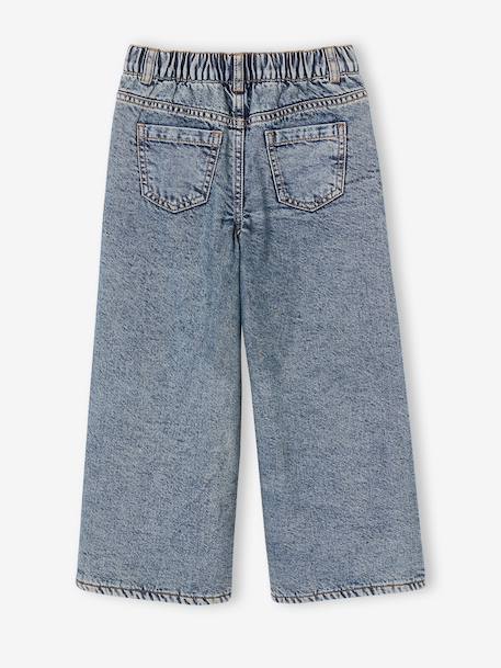 Jean large fille bleu moyen - vertbaudet enfant 