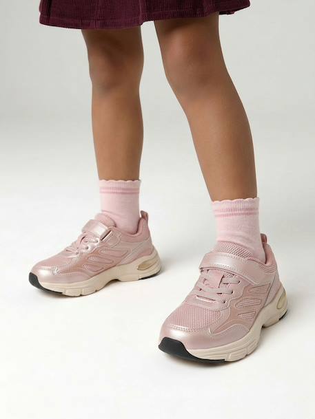 Baskets enfant fille a scratchs rose - vertbaudet enfant 
