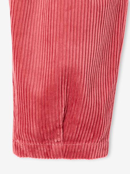Pantalon velours ballon fille old rose - vertbaudet enfant 