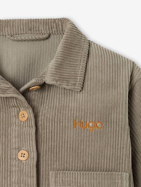 Ensemble surchemise et T-shirt bébé personnalisable khaki - vertbaudet enfant 