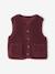 Sleeveless Sherpa Jacket for Girls blush+plum+vanilla - vertbaudet enfant 