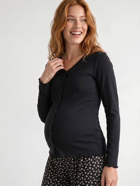 Pyjama 2 pièces allaitement anthracite+bleu nuit - vertbaudet enfant 
