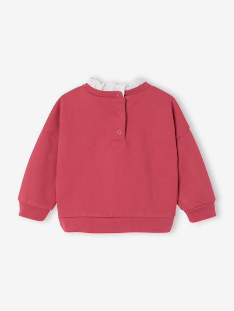 Sweatshirt HELLO KITTY for baby girls raspberry pink - vertbaudet enfant 
