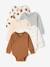 Lot de 5 bodies bébé garçon manches longues caramel - vertbaudet enfant 