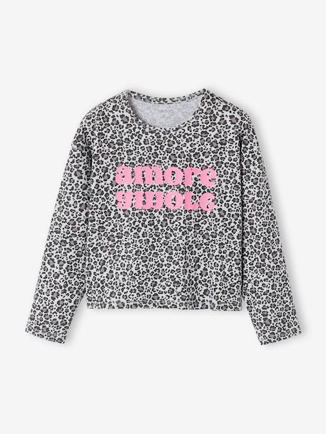 Pack of 2 pyjamas for girls marl grey - vertbaudet enfant 