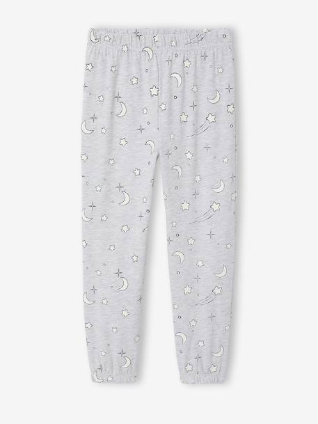 Long-sleeved pyjamas Winnie for girls marl grey - vertbaudet enfant 