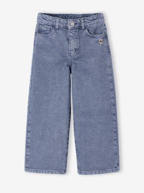 Fille-Pantalon fille large couleur 