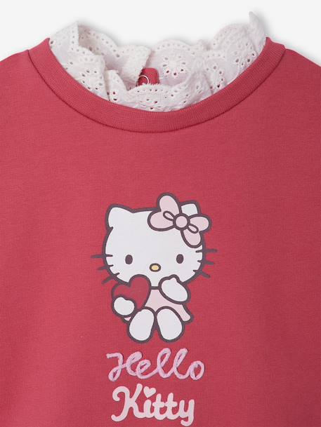 Sweatshirt HELLO KITTY for baby girls raspberry pink - vertbaudet enfant 