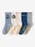 Pack of 5 socks for boys grey blue - vertbaudet enfant 