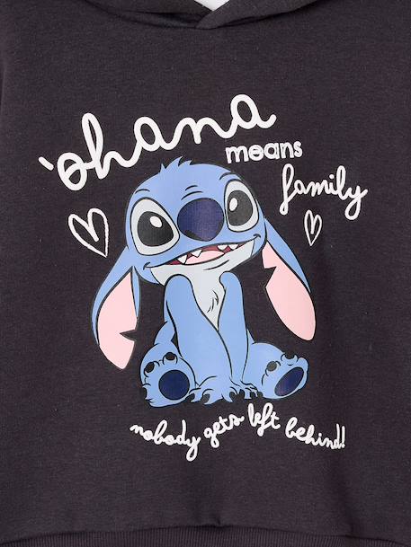Hooded Lilo and Stitch sweatshirt for girls anthracite - vertbaudet enfant 