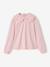Long-sleeved T-shirt for girls ecru+pale pink - vertbaudet enfant 