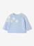 Knitwear jumper with side opening for newborn sky blue - vertbaudet enfant 