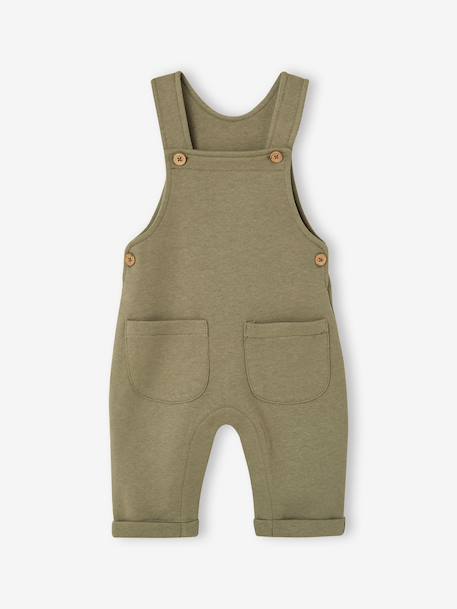 Dungaree set and bodysuit for newborn khaki - vertbaudet enfant 