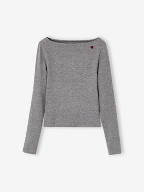 -Lot de 2 t-shirts en côtes fille