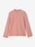 Roll-neck top for girls ecru+old rose - vertbaudet enfant 