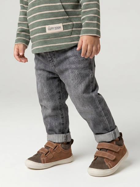 Jean denim bébé denim brut+denim gris - vertbaudet enfant 