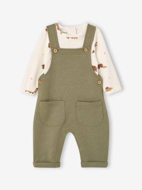 Dungaree set and bodysuit for newborn - vertbaudet enfant -Dungaree set and bodysuit for newborn