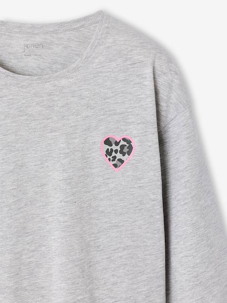 Pack of 2 pyjamas for girls marl grey - vertbaudet enfant 