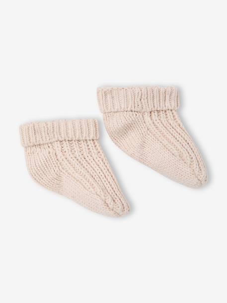 Ensemble 4 pièces bébé garçon beige chiné - vertbaudet enfant 