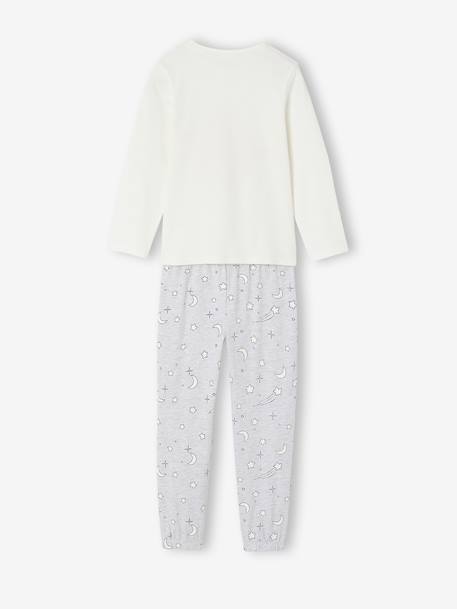Long-sleeved pyjamas Winnie for girls marl grey - vertbaudet enfant 