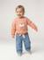 Long-sleeved sweatshirt for baby girls apricot - vertbaudet enfant 
