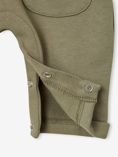 Dungaree set and bodysuit for newborn khaki - vertbaudet enfant 